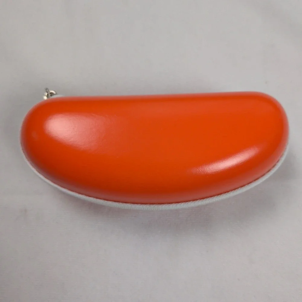 Crocs Eyewear Kids Orange Hard Shell Zipper Glasses Case Sunglasses Protector